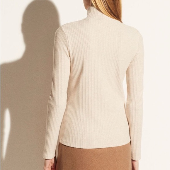 NWT Vince Ribbed Half Zip Turtleneck Sweater Size Small - Picture 4 of 13
